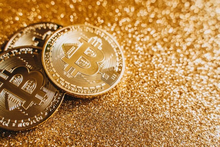 Gold coins symbolizing Bitcoin ETF and direct cryptocurrency ownership comparison