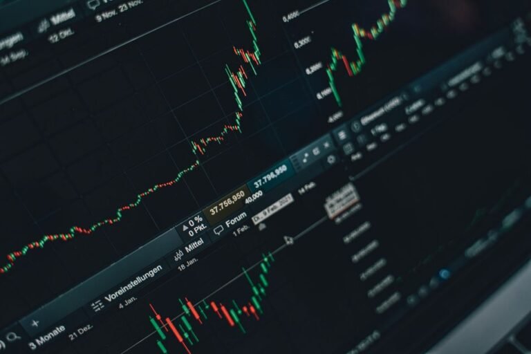 Stock market trading screen showing charts after Apple and Amazon 2026 earnings