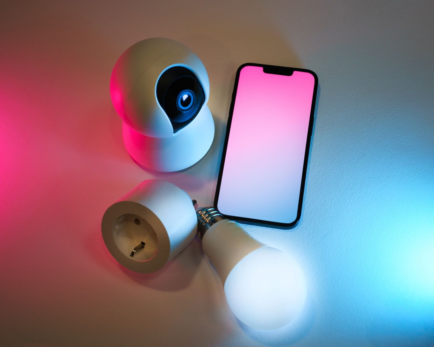 Smart home hub and mobile app controlling connected devices, concept image for a Home Assistant update guide