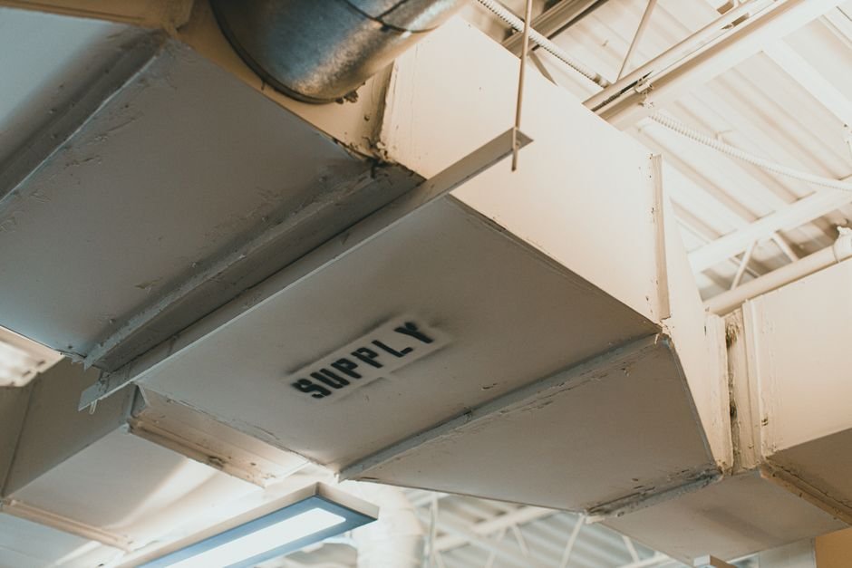 HVAC supply air duct, relevant to airflow and heating system troubleshooting