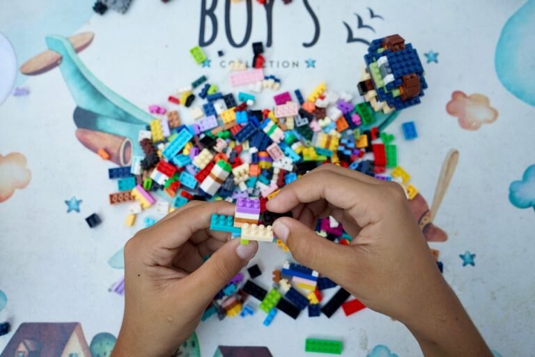 Colorful LEGO bricks being assembled, representing LEGO sets as a collectible investment in 2026