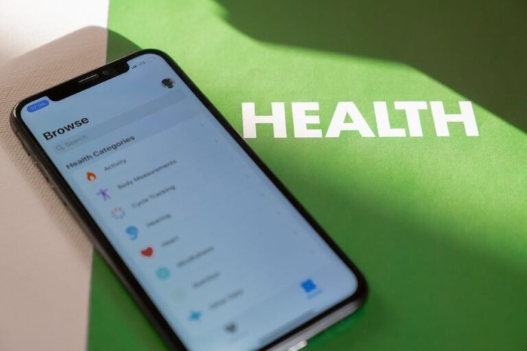 Smartphone showing a health and subscription app screen