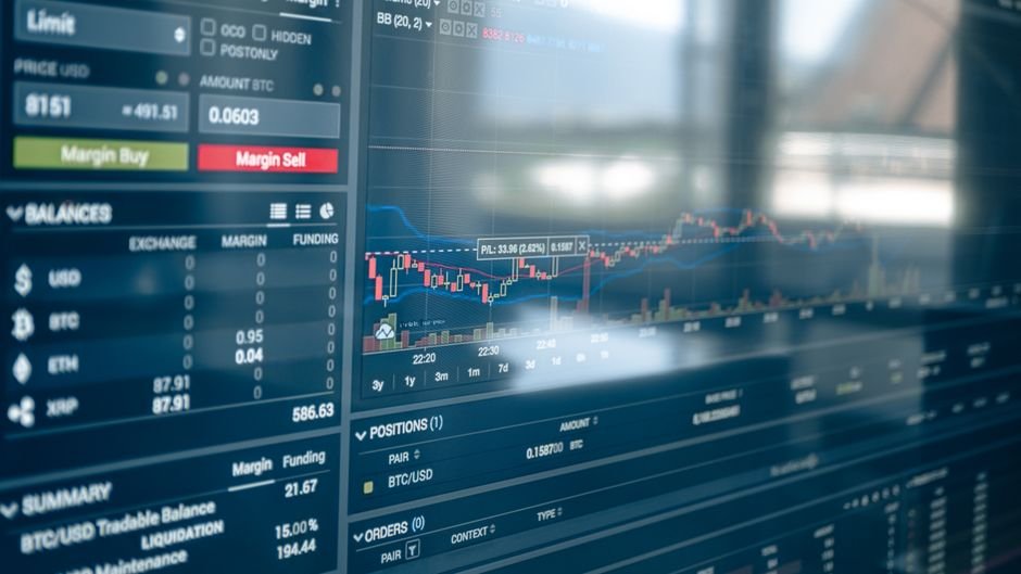 Digital screen showing cryptocurrency trading charts representing exchanges pausing POL deposits and withdrawals