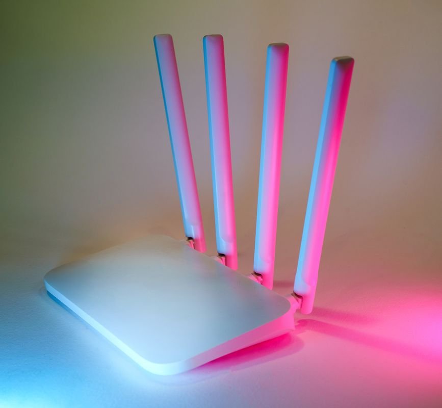Wireless home router that may need a reboot before retrying a stuck Nest Hub update