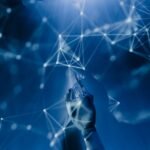 Abstract artificial intelligence network visualization representing the Meta Muse Spark 1.3 AI model