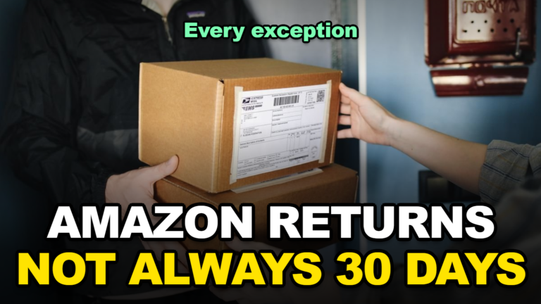 Amazon’s Return Window Isn’t Always 30 Days