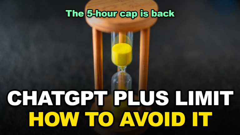 ChatGPT Plus 5-Hour Usage Cap Is Back: How to Avoid Hitting It (August 2026)