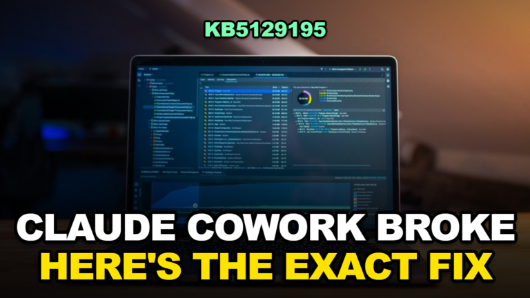 Claude Cowork Broke on Windows After the September 8 Update — Here’s the Exact Fix (KB5129195)