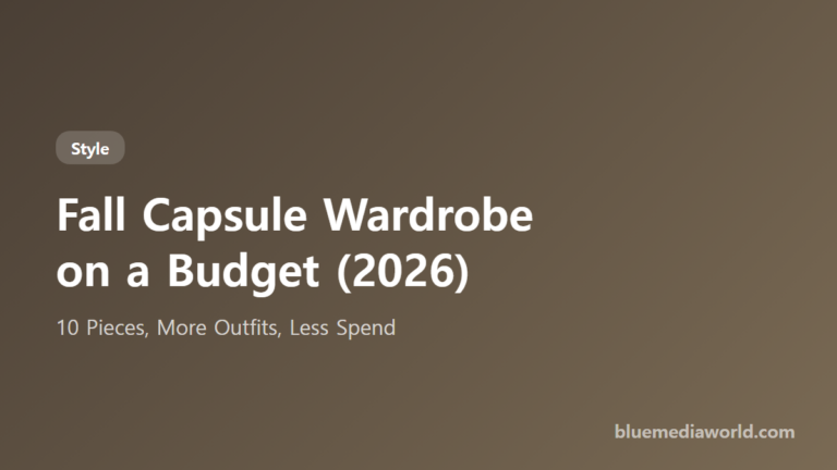 How to build a fall capsule wardrobe on a budget in 2026 title card