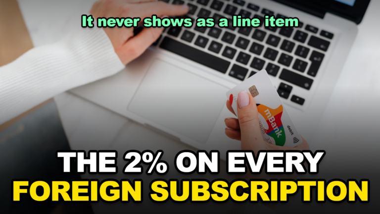 The Hidden 2% on Every Foreign Subscription You Pay (2026)
