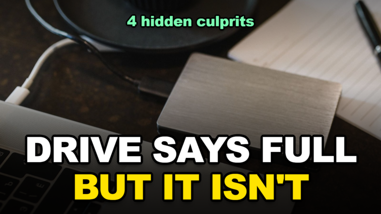 Google Drive Says Storage Full But It Isn’t: 4 Hidden Culprits