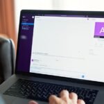 Laptop browser screen representing Perplexity Comet AI assistant