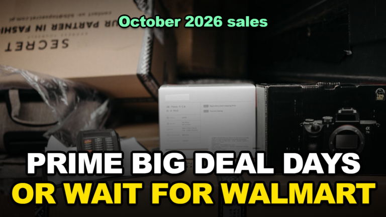 Prime Big Deal Days vs Walmart, Target, and Best Buy: Which October 2026 Sale Should You Actually Wait For?