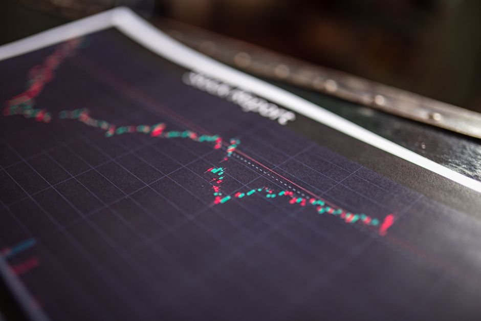 Stock report showing a financial data graph
