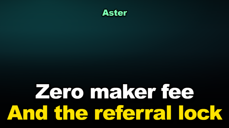 Aster Perp DEX (2026): Zero Maker Fees and a Referral Lock You Cannot Undo