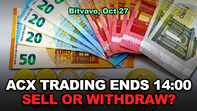 Bitvavo Delists ACX October 27: Sell or Withdraw?