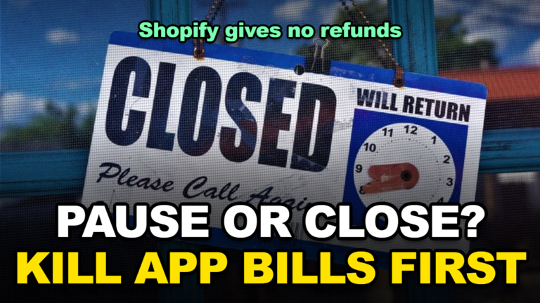 How to Cancel Shopify Without Paying for Months You Don’t Use: Pause vs Close, Refunds, and Your Domain (2026)
