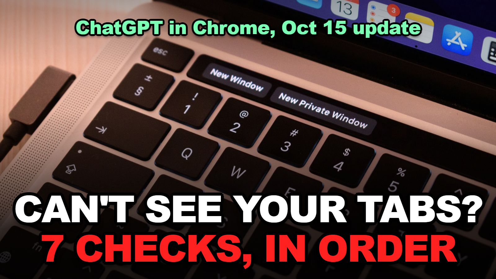 ChatGPT Chrome extension not seeing tabs, seven checks from OpenAI docs