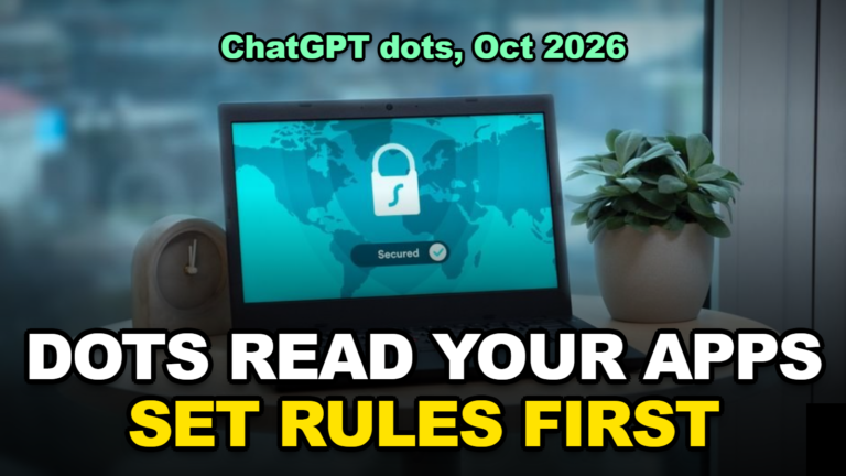 Before You Connect a ChatGPT Dot to Slack, Email, or Drive: What It Can Access and How to Revoke It (2026)