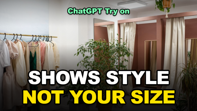 ChatGPT Virtual Try-On Won’t Pick Your Size
