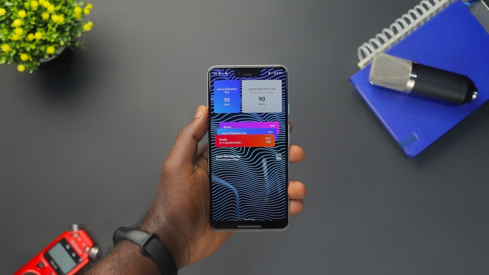 Smartphone showing app notifications, illustrating Claude Duet access and alerts