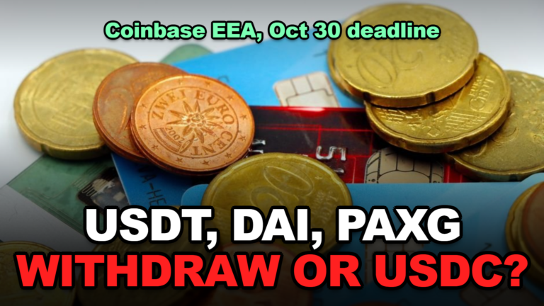 Coinbase Will Convert USDT, DAI and PAXG to USDC for EEA Users on October 30: Withdraw or Wait? The 14-Token List and the PAXG Trap (2026)