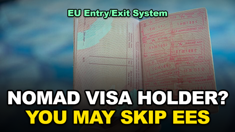 Have a Digital Nomad Visa? You Skip EES Fingerprints in Europe, Unless It’s From Cyprus or Ireland: What to Show at the Border (2026)