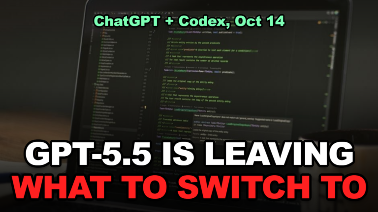 GPT-5.5 Leaves ChatGPT and Codex on October 14: What to Switch To, and What It Does to Your Limits (2026)