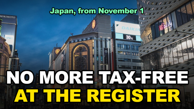 Japan Ends Tax-Free at the Register on November 1, 2026: How the New Refund Works and How Not to Lose Your 10%