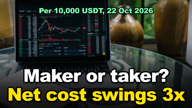 Maker or taker: net futures fee cost swings 3x