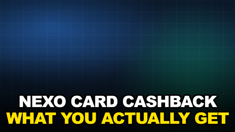 NEXO CARD CASHBACK WHAT YOU ACTUALLY GET