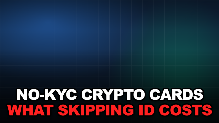 NO-KYC CRYPTO CARDS WHAT SKIPPING ID COSTS