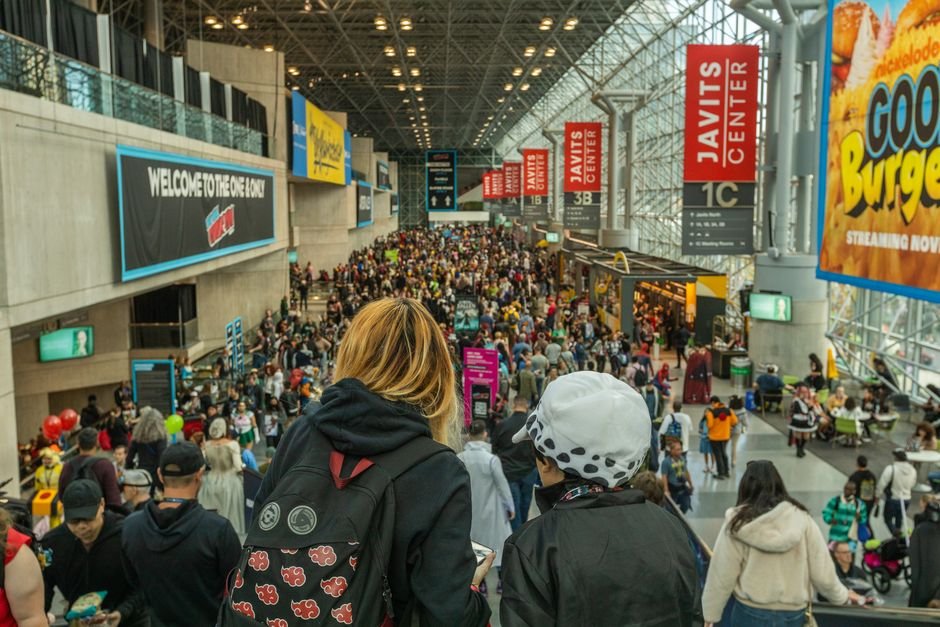 Crowd at New York Comic Con inside the Javits Center