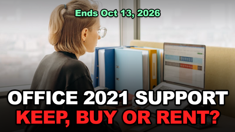 Office 2021 Support Ends October 13, 2026: Will It Stop Working, and Should You Keep It, Buy Office 2024, or Switch to Microsoft 365?