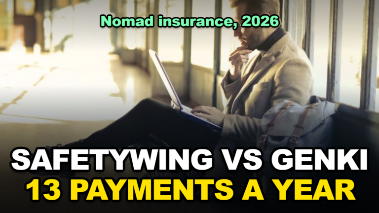 SafetyWing vs Genki in 2026: What a Year of Nomad Insurance Really Costs, and the Coverage Gaps That Matter More