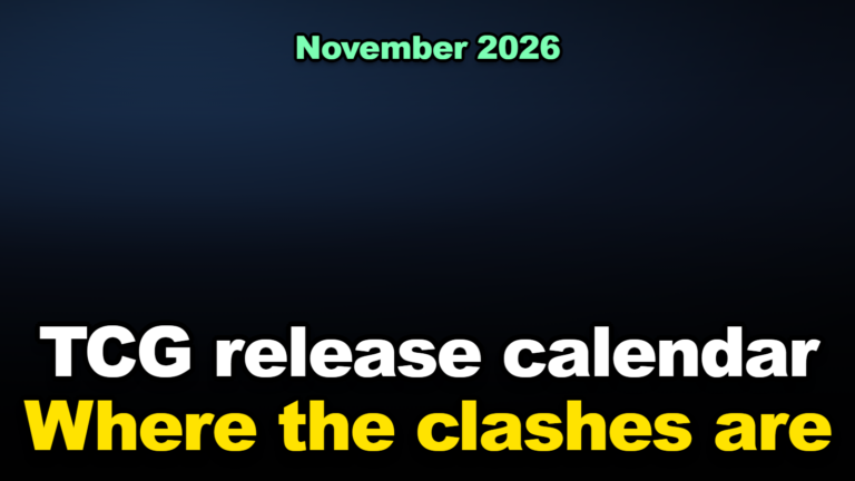 November 2026 TCG Release Calendar: Two Big Sets, One Collision